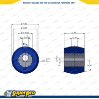 SuperPro Rear Diff Mount Bush Kit for FPV F6 BA Force 6 BF GT Series BA BF GT