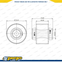 Front Control Arm Lower Rear Bush Kit for Nissan Elgrand Maxima Murano Standard