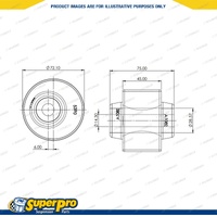 Front Control Arm Lower Rear Bush for Nissan Elgrand Maxima Murano Double Offset