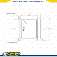 SuperPro Rear Control Arm Upper Rear Outer Bush Kit for Abarth 124 348 2016-On
