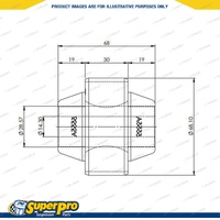 SuperPro Front Control Arm Lower Inner Rear Bush for Hyundai Ioniq 5 NE Standard