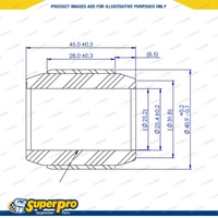 SuperPro Rear Control Arm Upper Inner Bush Kit for Kia Cerato BD GT 2018-On
