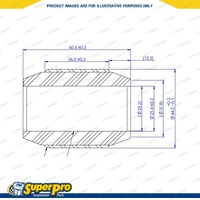 SuperPro Rear Control Arm Lower Rear Inner Bush Kit for Kia Cerato BD GT 2018-On