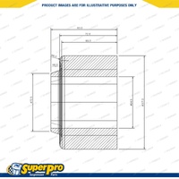 SuperPro Front & Rear Lift Kit for Jeep Wrangler JK 2007-2018 Spacer Block