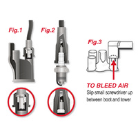 TOP GUN Spiral Wire Spark Plug Ignition Leads Set for Mazda RX7 Turbo 1979-1985