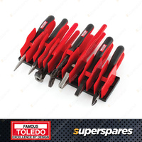 Toledo Plier Rack Organiser - Overall Length 300mm with 13 Adjustable Dividers