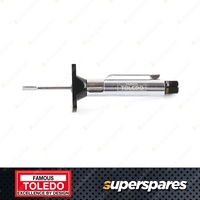 Toledo Tyre Tread Depth Gauge - Robust Stainless Steel with Brass Centre Plunger