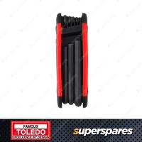 Toledo Hex Key Folding Set Metric - Constructed of Heavy Duty CR-V Steel
