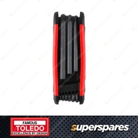 Toledo Hex Key Folding Set Imperial - Constructed of Heavy Duty CR-V Steel