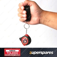 Toledo Tape Measure Metric 2 Metre Single Sided - Shock Resistant ABS Casing
