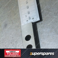 Toledo 300mm Stainless Steel Rule Flush End - Manufactured from Stainless Steel