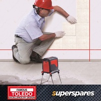 Toledo Digital Cross Laser with Tripod - Shock Resistant Rubber Casing