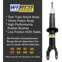 Front Webco Shock Absorbers Raised King Springs for FALCON UTE FG XT XR6 XR8