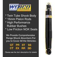 Rear Webco Elite Shock Absorbers Lowered King Springs for HOLDEN BARINA TK 4cyl