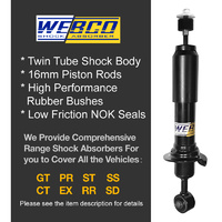 Front Webco Pro Shock Absorbers Raised King Springs for HOLDEN COLORADO RG II