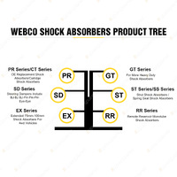 Front Rear Webco Shock Absorbers Lovells HD Raised Springs for Jeep Wrangler JK