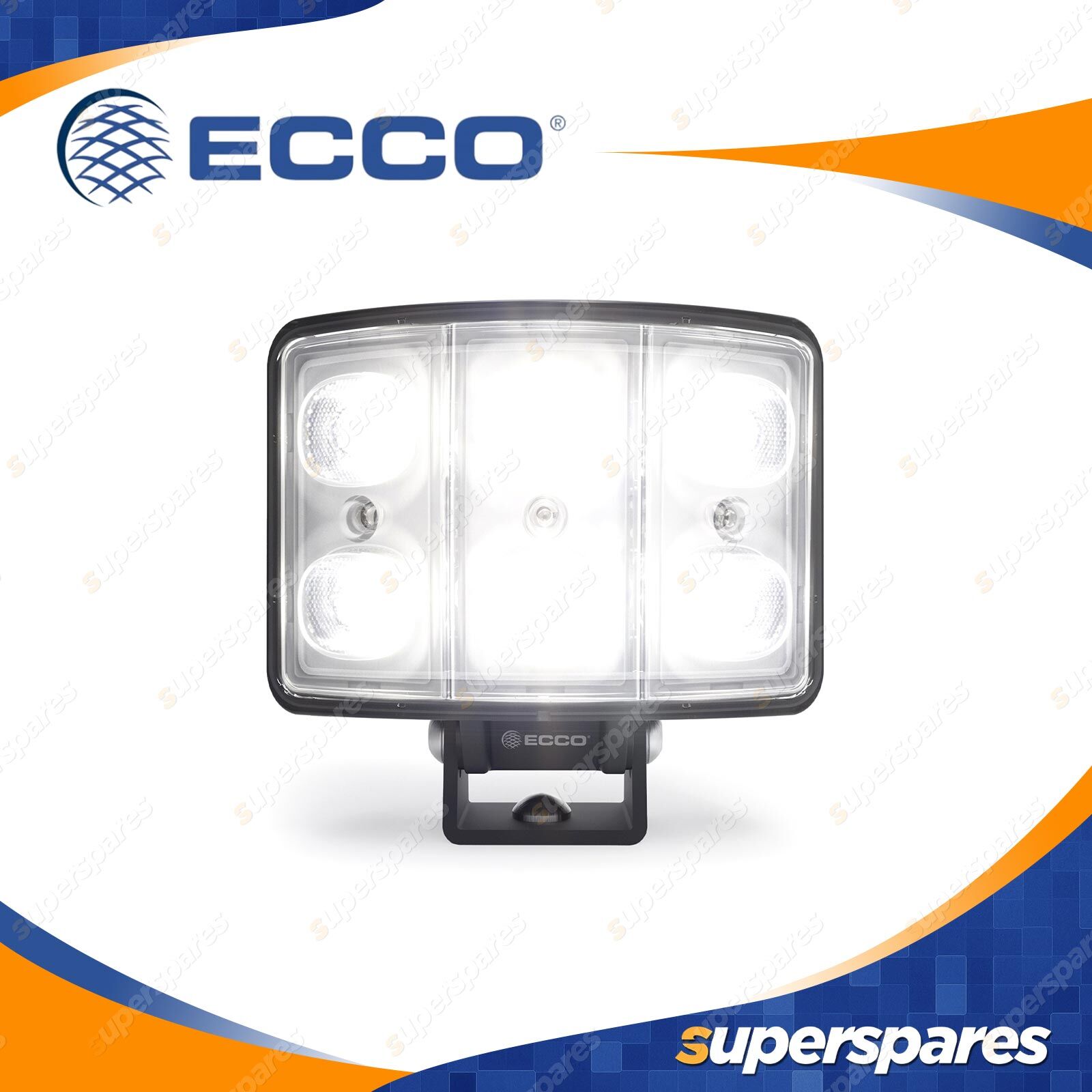 ECCO 12-24V 130-Degree LED Worklight White 6000 RAW Lumens