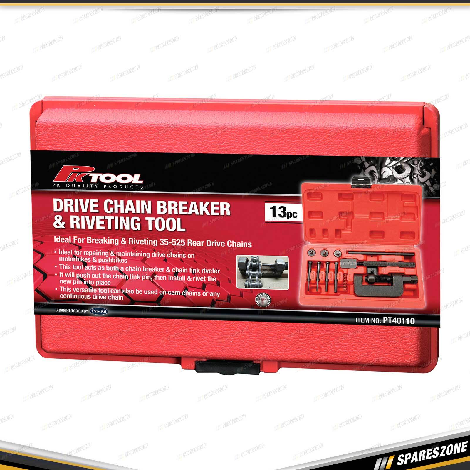 PK Tool Bike Drive Chain Breaker & Riveting Tool for 35525 Rear