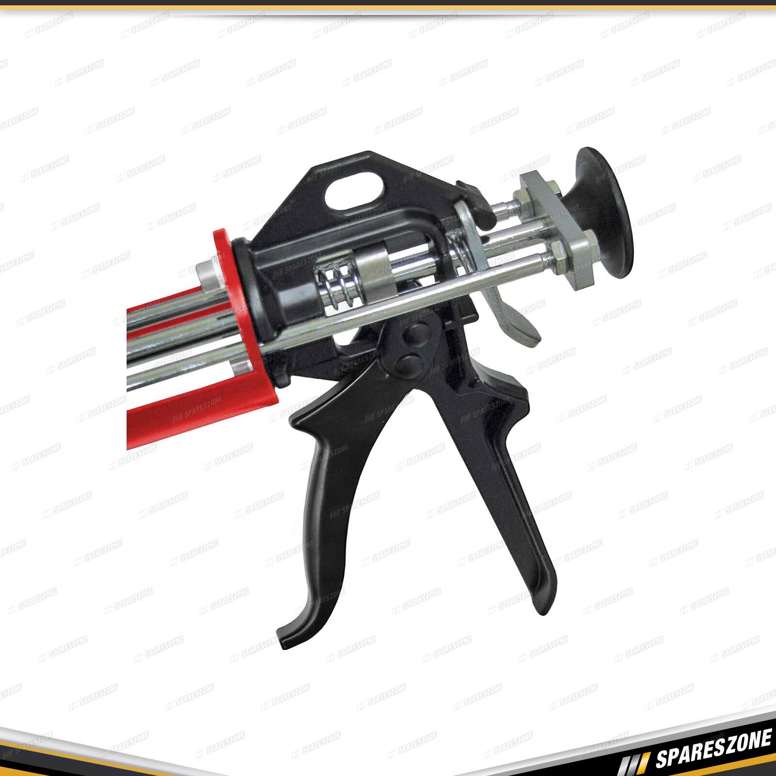 PK Tool 230mm 9" Super Heavy Duty Caulking Gun Triple Piston Rod Solid Frame