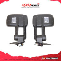 2 x Door Mirrors with Electric Signal Light On Black Cover for Isuzu D-Max 02-11