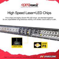 4X4FORCE 52 Inch Double Row Laser Osram LED Light Bar Universal Driving Lamp