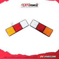 Pair 4X4FORCE 12V 108 LED Tail Lights Stop Reverse Indicator Truck Ute Trailer