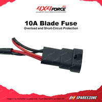 4X4FORCE 3-Meter 1-Way Wiring Loom Harness Kit With Toggle ON/OFF Switch