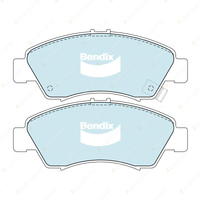 Front Bendix General CT Disc Brake Rotors + Pads for Honda Jazz GD GE3 GE2