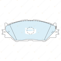 Front Bendix General CT Disc Brake Rotors + Pads for Lexus IS 250 GSE20 2.5L