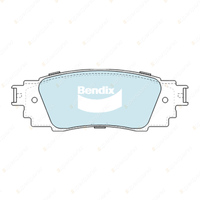 Rear Bendix GCT Disc Brake Rotors + Pads for Toyota Camry GSV70 3.5L 2018-2021