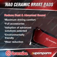 Rear Bendix Disc Rotors + Brembo Brake Pads for Dodge Avenger JS 2.0L 2.4L 2.7L