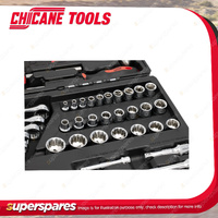 95 Pcs of Chicane 3/8" Tool Set - Include Screwdriver Spanner Wrench Socket
