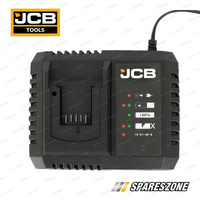 JCB Tools 18V 9A Fast Charger Output Voltage 20.5V DC - Over-Charge Protection