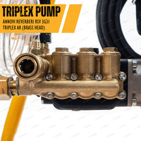 JCB Tools 457CC 4000Psi Petrol Pressure Washer AR Triplex Pump - Durability