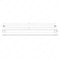 LED Autolamps Interior Light Strip Light Clear Lens 12V 121 SMD Single Blister