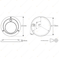 LED Autolamps Interior/Exterior White Light Non Switch 87 LED Lamp Blister