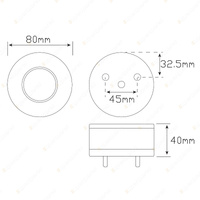 LED Autolamps ront Indicator/Marker Light with Accessory DRL 34 LED Lamp Blister