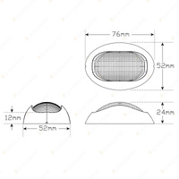 LED Autolamps White Stern Towing Light Lamp White Base Single Blister