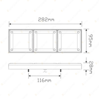 LED Autolamps Mini Jumbo Stop Tail Indicator Reverse Light 12-24V Lamp Blister