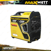 Maxwatt 2800W Inverter Generator Pure Sine Wave with 3 in 1 Digital Meter