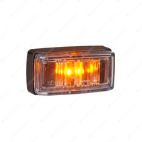 Narva LED Front End Outline Marker Amber w/ Black Base Clear Lens & Connector