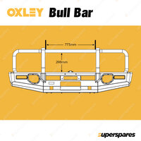 OXLEY Bull Bar with Tow Point & Fog Light for Toyota Landcruiser 79 Series 17-On