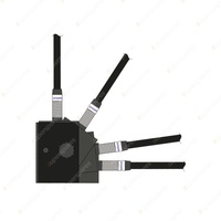 Oricom Folding Bull Bar Antenna Mounting Bracket - for STD Antenna Black BR600BK