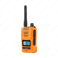Oricom 5 Watt Orange Handheld UHF CB Radio - 80 Channels IP67 Rating DTX600OR