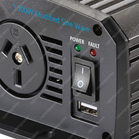 Projecta 1000W 12V Modified Sine Wave Inverter - Twin Power Sockets & USB Socket