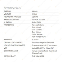 Projecta Smart Relay - Single Channel 12V/40A 24V/15A Fully Programmable