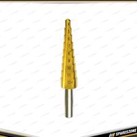 6 Pcs of PK Tool Step & Hole Drill Set - 3 Step Drills Multiple Sizes