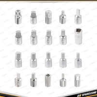 21 Pcs of PK Tool Sump Plug Socket & Spanner Set - with 19 Sump Plug Adaptors