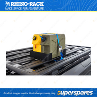 Rhino Rack Double Pioneer Jerry Can Holder 61006 - Lightweight Aluminium