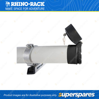 1x Rhino Rack Black Conduit Carrier Locking End Cap LSE100H Suit 100mm PVC Pipes